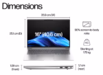 HP ProBook 460 G11, Intel Core Ultra 7 155U, 8-GB DDR5 512-GB SSD, Intel Graphics, 16" WUXGA 1200p IPS 300nits Display, PolyStudio Audio, Backlit KB, Pike Silver, 1 Year HP Official Local Warranty - Image 4