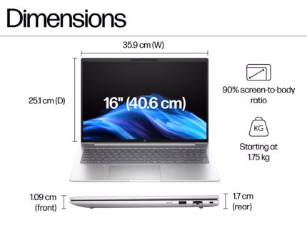 HP ProBook 4G1a 16 inch Notebook AI PC,  AMD Ryzen 7 250 AI (16 NPU TOPS)  ,16″ WUXGA IPS, 16GB DDR5, 512GB SSD  AMD Radeo760M Graphics, 1 Year Official Local HP Warranty - image 4