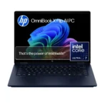 HP Omnibook X Flip 14 KP0023DX, Intel Core Ultra 7 355, 24-GB DDR5 512-GB NVME SSD,  Intel Graphics, 14" 2K 1200P IPS 60Hz x360 Touchscreen Convertible Display, PolyStudio Audio, Backlit KB, Atmospheric Blue, 1 year International Warranty